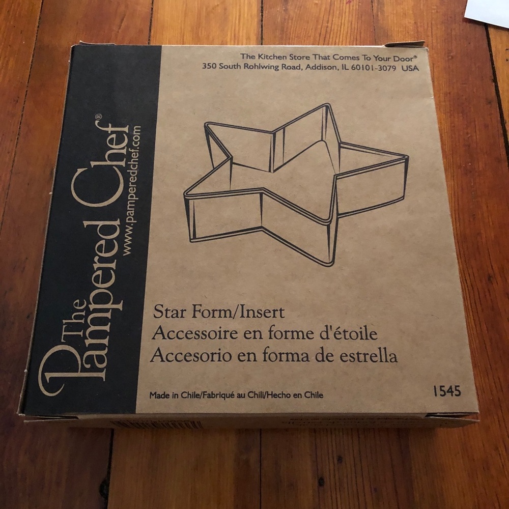 Pampered Chef Star Form/Insert #1545
